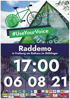 plakat fahrraddemo