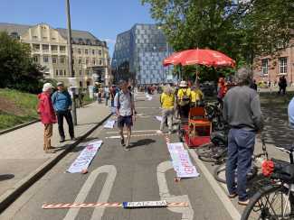 Platz für Menschen statt für Autos.