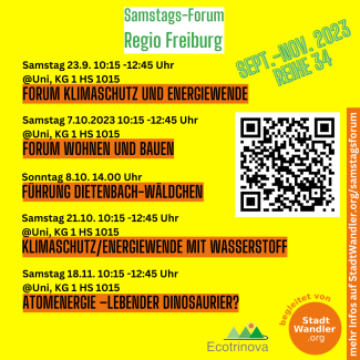 Samstags-Forum Flyer