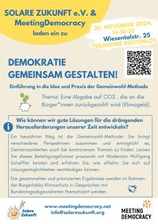 Flyer "Demokratie gemeinsam gestalten"